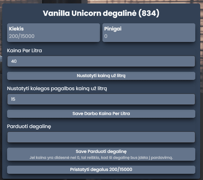 Degalinės valdymas 1