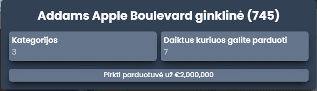 Ginklinės pirkimas 1